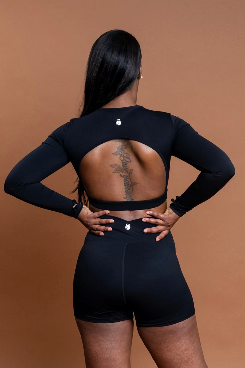 Ovo Snatxh Long Sleeve Crop Top image 2