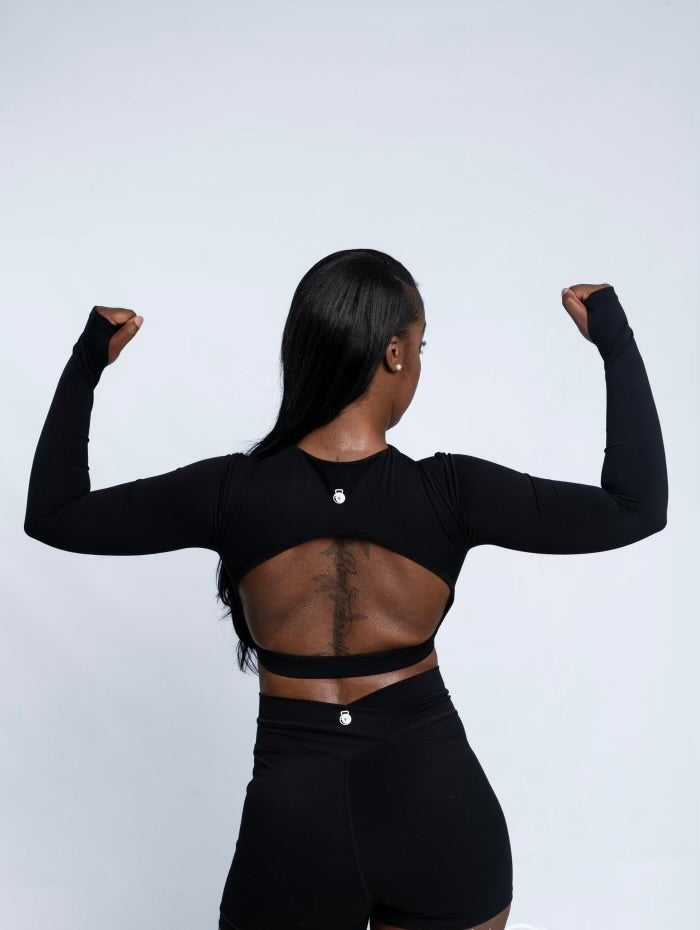 Ovo Snatxh Long Sleeve Crop Top image 3